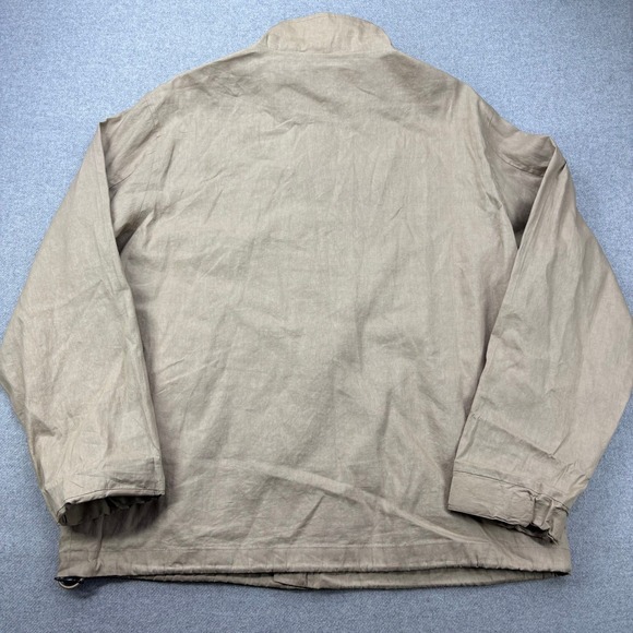 Vintage 90s Polo Ralph Lauren Lightweight Windbreaker Jacket Mens L Tan Church - Picture 12 of 13